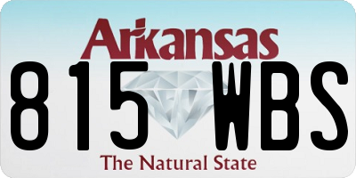 AR license plate 815WBS