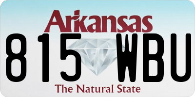 AR license plate 815WBU