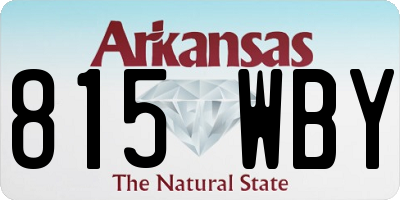 AR license plate 815WBY