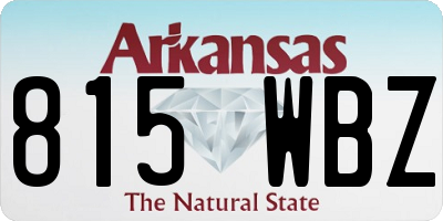 AR license plate 815WBZ