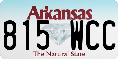 AR license plate 815WCC