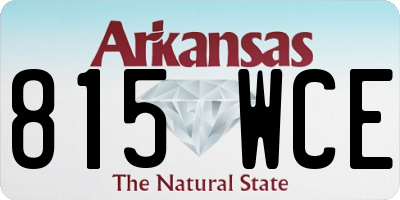 AR license plate 815WCE