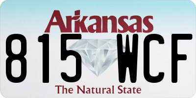 AR license plate 815WCF
