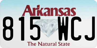 AR license plate 815WCJ