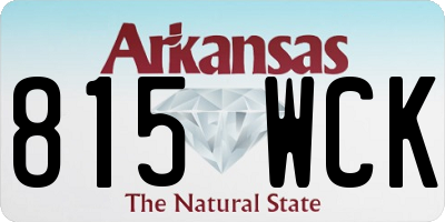 AR license plate 815WCK