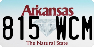 AR license plate 815WCM