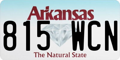 AR license plate 815WCN
