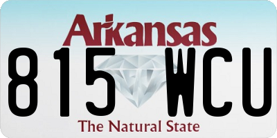 AR license plate 815WCU