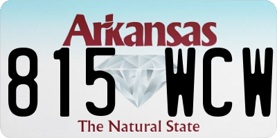 AR license plate 815WCW