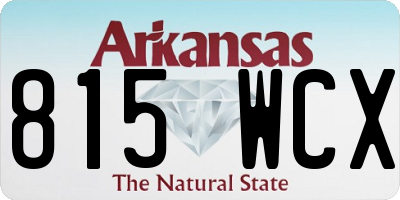 AR license plate 815WCX
