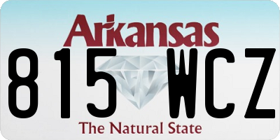 AR license plate 815WCZ