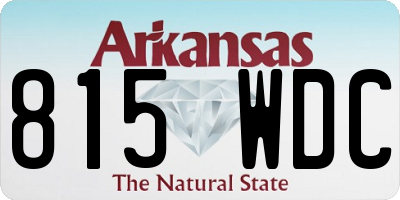 AR license plate 815WDC
