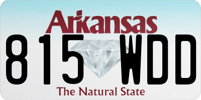 AR license plate 815WDD