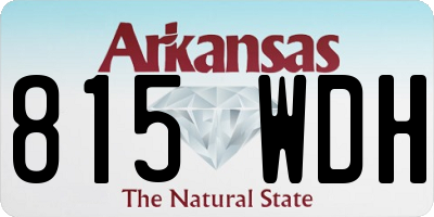 AR license plate 815WDH