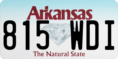 AR license plate 815WDI