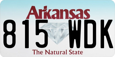AR license plate 815WDK