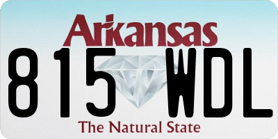 AR license plate 815WDL