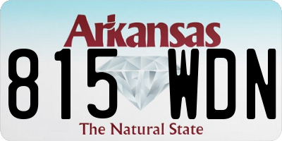 AR license plate 815WDN