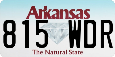 AR license plate 815WDR