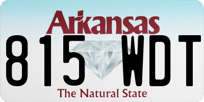 AR license plate 815WDT