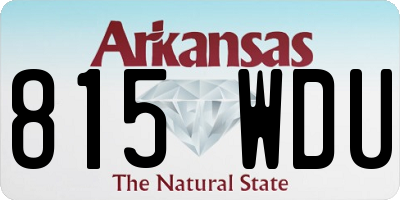 AR license plate 815WDU