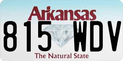 AR license plate 815WDV