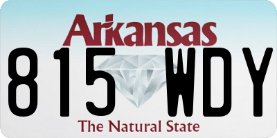 AR license plate 815WDY