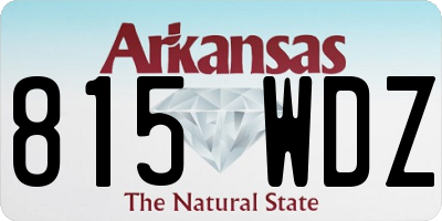 AR license plate 815WDZ