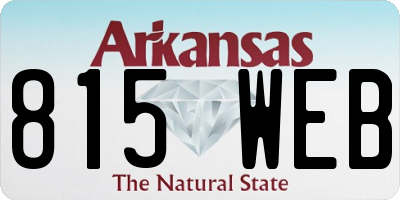 AR license plate 815WEB