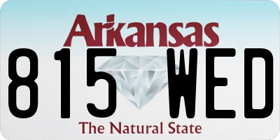 AR license plate 815WED