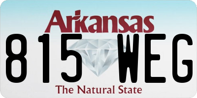 AR license plate 815WEG