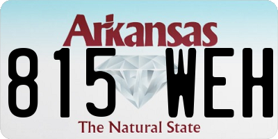 AR license plate 815WEH