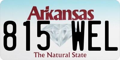 AR license plate 815WEL