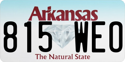 AR license plate 815WEO