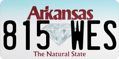 AR license plate 815WES
