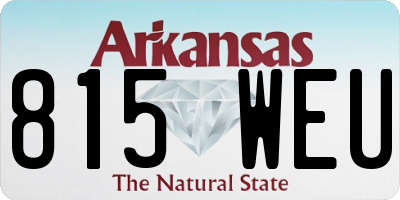 AR license plate 815WEU
