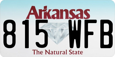 AR license plate 815WFB
