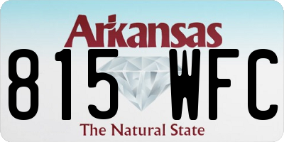 AR license plate 815WFC