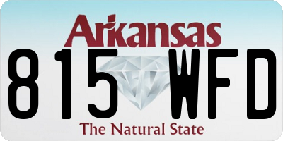 AR license plate 815WFD