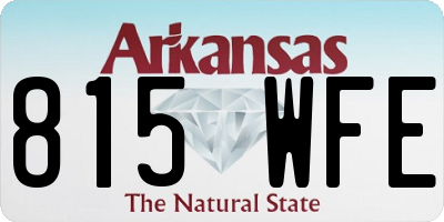 AR license plate 815WFE