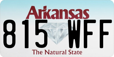 AR license plate 815WFF