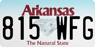 AR license plate 815WFG
