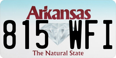 AR license plate 815WFI