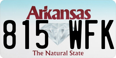 AR license plate 815WFK