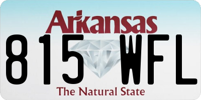 AR license plate 815WFL