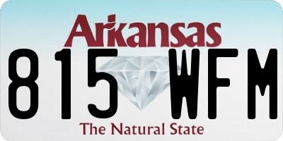 AR license plate 815WFM