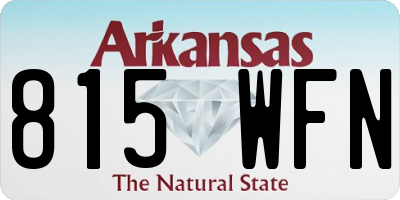 AR license plate 815WFN