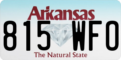AR license plate 815WFO