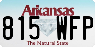AR license plate 815WFP