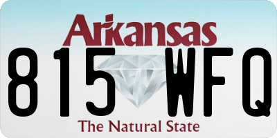 AR license plate 815WFQ